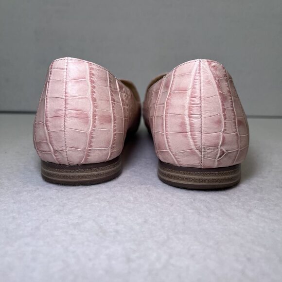 Naturalizer Emiline crocodile pattern leather rose pink womens 9-1/2 WIDE - Picture 7 of 11